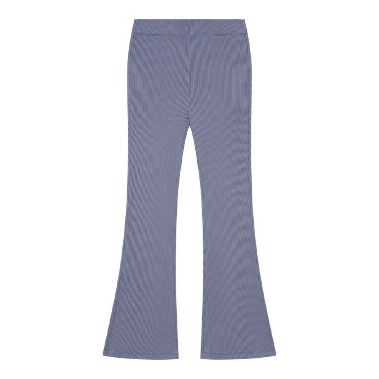 Young Original Rib Flare Leggings, Grey Mid, hi-res
