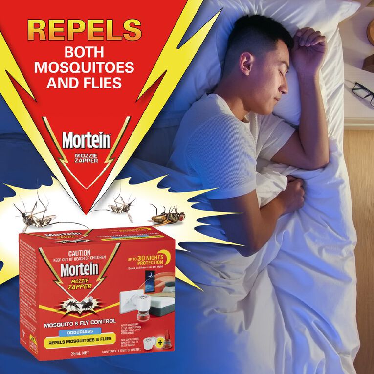 Mortein Peaceful Nights Mosquito & Fly Plug In Prime Pack 25ml, , hi-res