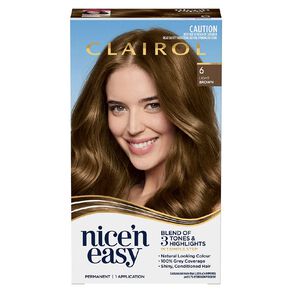 Clairol Nice N Easy Permanent Hair Colour Light Brown 6