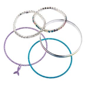 Young Original Kids' Mermaid Silver Bracelet Set