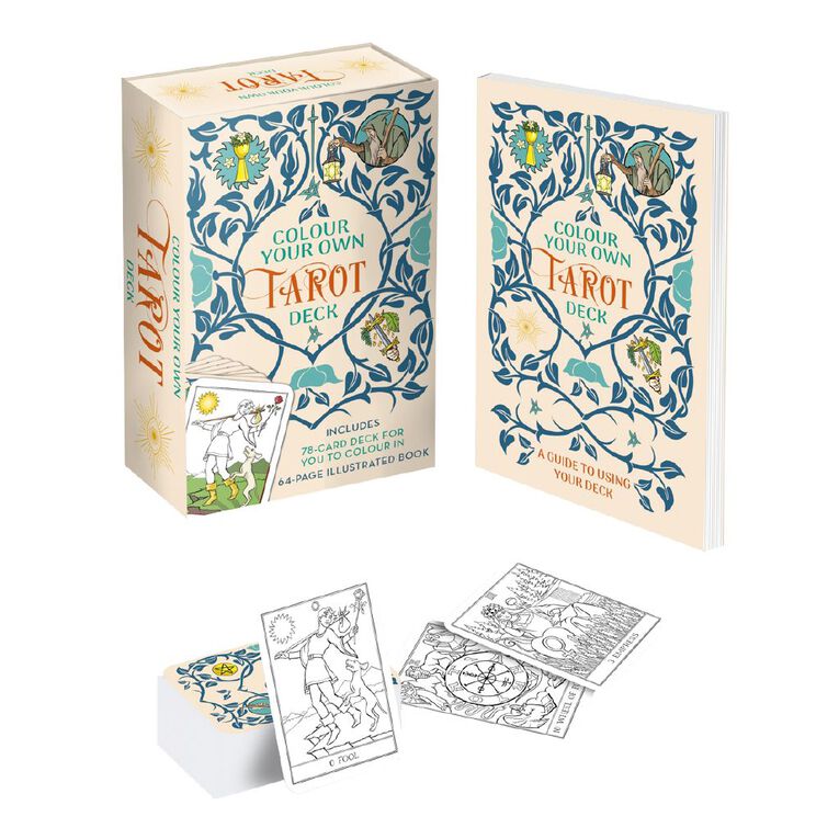 Colour Your Own Tarot Book & Card Deck, , hi-res
