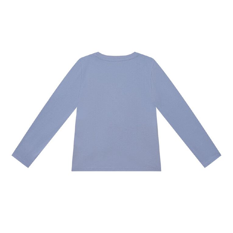 Young Original Long Sleeve Printed Tee, Blue Light, hi-res