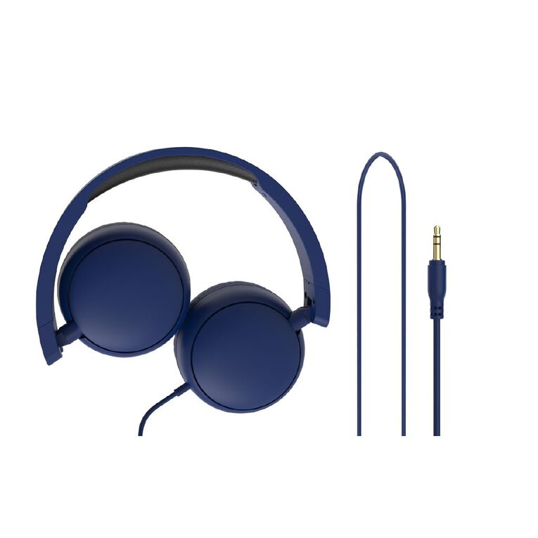Veon 3.5mm Wired Headphones VNQ602DKB Blue Dark, , hi-res