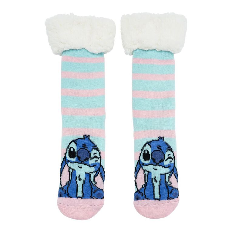 Stitch Sherpa Socks 1 Pack, Pink Mid, hi-res