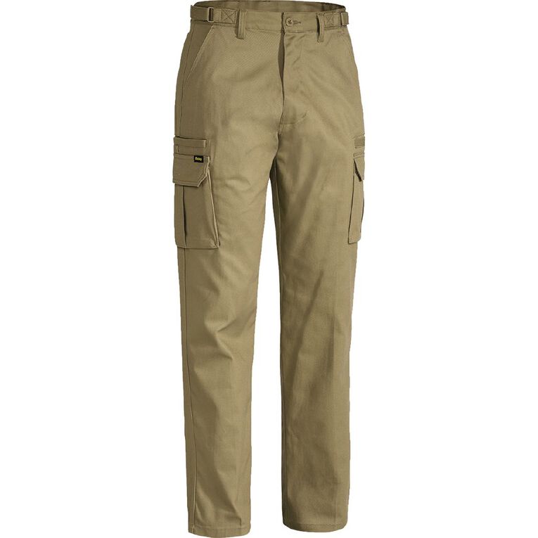 Bisley Workwear Cargo Pants, Khaki, hi-res