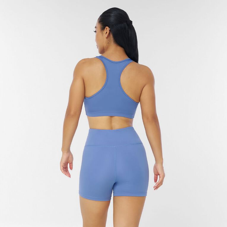 Active Intent Women's Low Impact Crop Top, Blue Mid, hi-res