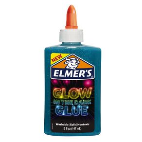 Elmer's Glow in the Dark Liquid Glue 147ml Blue Mid