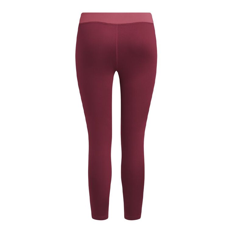 Active Intent Women's Thermal Active Leggings, Red Dark, hi-res
