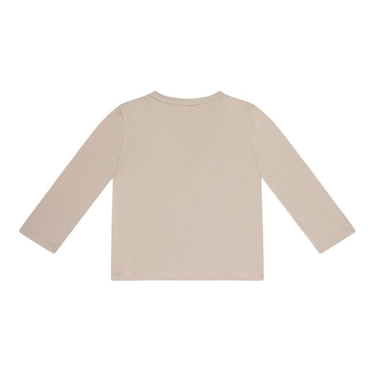 Young Original Relaxed Fit Long Sleeve Printed Tee, Pink Light MLKSHAKE, hi-res
