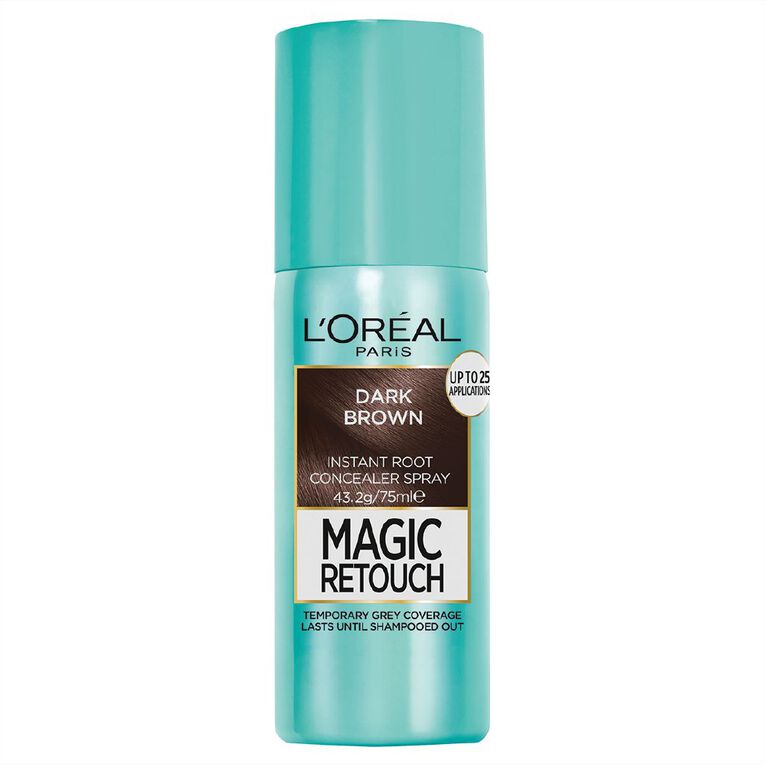 L'Oreal Paris Magic Retouch Hair Colour Dark Brown 75ml, , hi-res