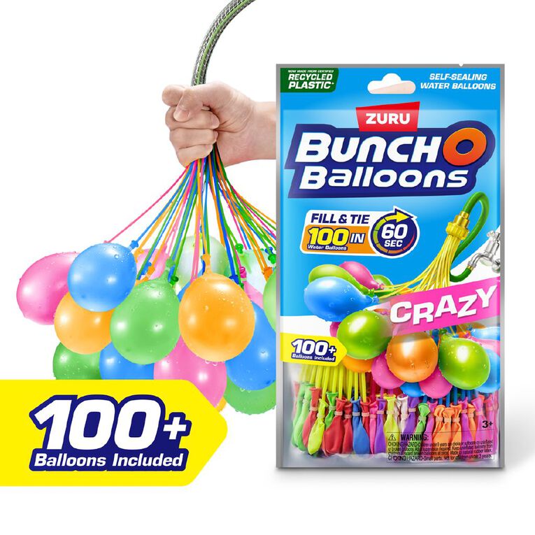 Zuru Bunch O Balloons Crazy Party 3 Stem Pack, , hi-res