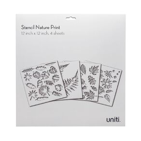 Uniti Stencils Nature 4 Set 12 inch