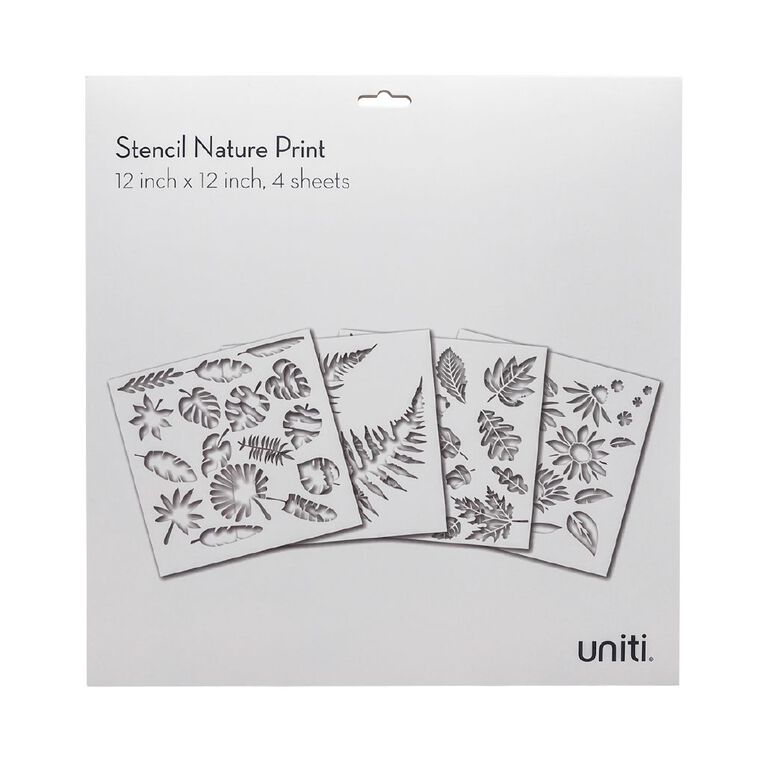Uniti Stencils Nature 4 Set 12 inch, , hi-res
