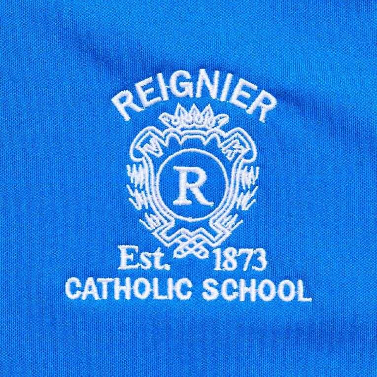 Schooltex Reignier Catholic School PE Tee with Embroidery, Royal/White, hi-res