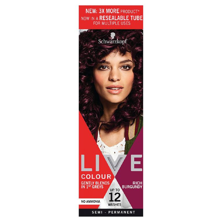 Schwarzkopf Live Colour Hair Colour Rich Burgundy XL, , hi-res