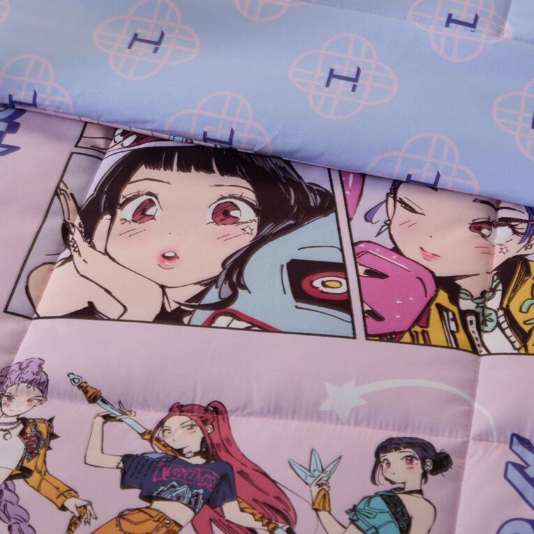 KPop Demon Hunters Comforter Set 2 Piece Double, , hi-res