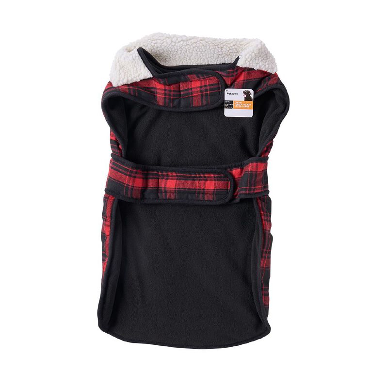 Petzone Check Jacket Red XL, , hi-res