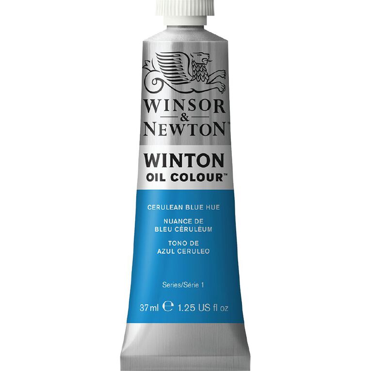 Winsor & Newton Winton Oil Paint 37ml Cerulean Blue Mid, , hi-res