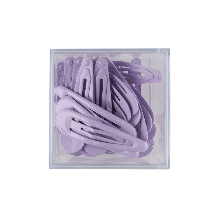 Snap Clips Purple Mid 30 Pack, , hi-res