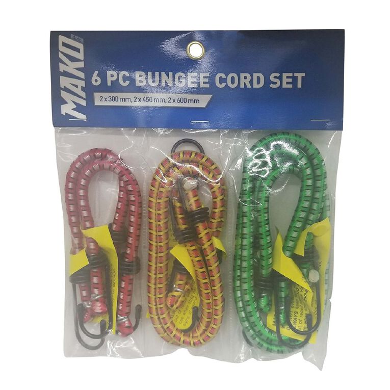 Mako Bungee Cord Set 6 Pack The Warehouse