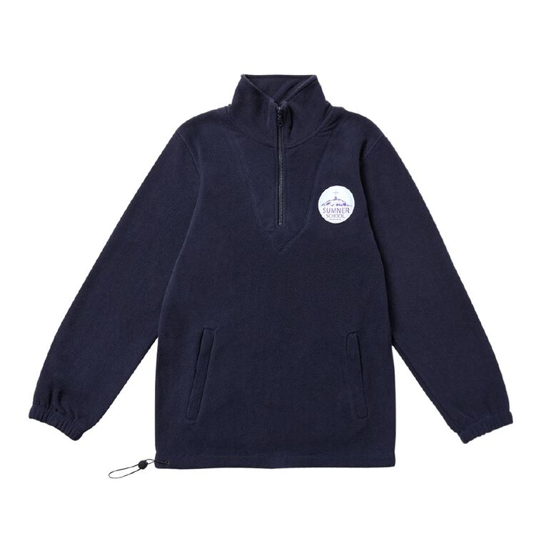 Schooltex Sumner School Polar Fleece Top with Badge, Navy, hi-res
