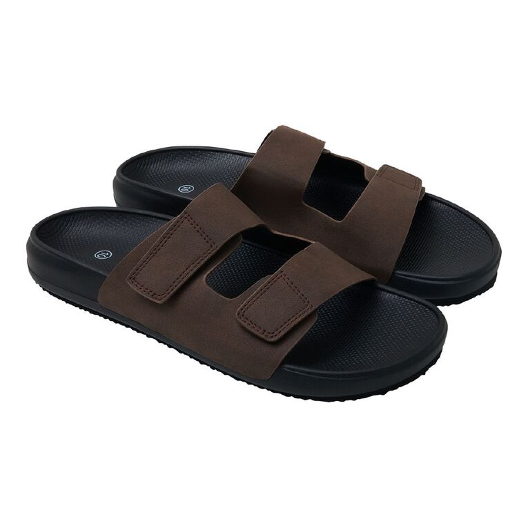H&H Men's Ross Sandals, Brown Dark, hi-res