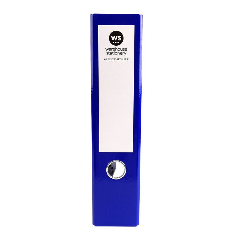WS Lever Arch File Blue, , hi-res