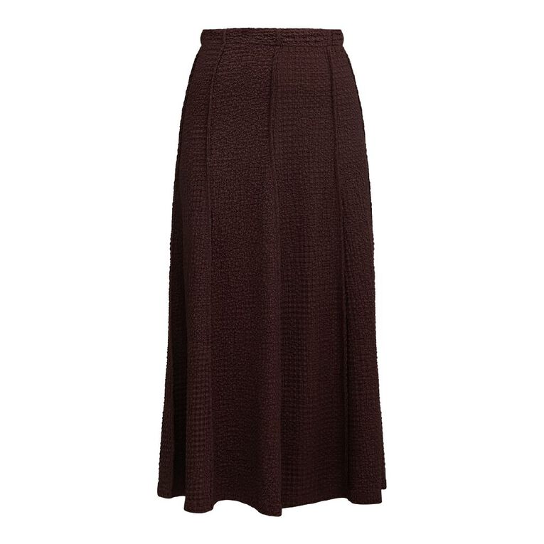 H&H Women's Panelled Maxi Skirt, Brown Dark, hi-res