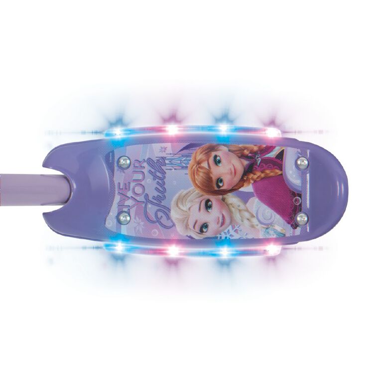 Frozen 3 Wheel Electro Light Preschool Scooter, , hi-res