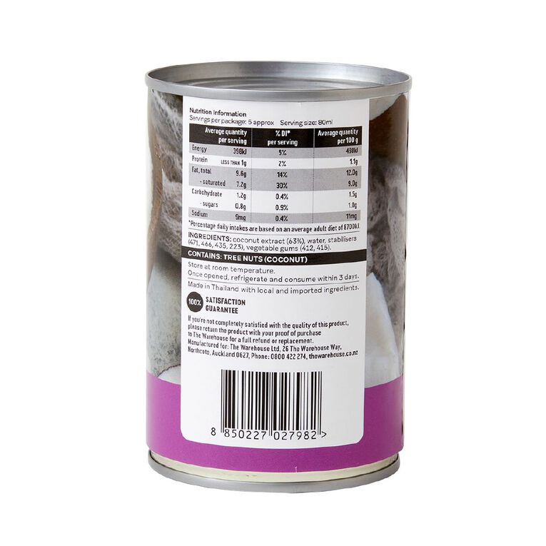 Market Kitchen Coconut Milk 400ml, , hi-res