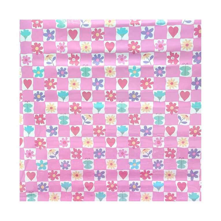 WS Book Covering Floral 45cm x 1m, , hi-res