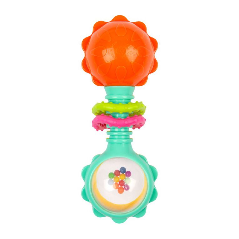 Playgro Twisting Barbell Rattle Assorted, , hi-res