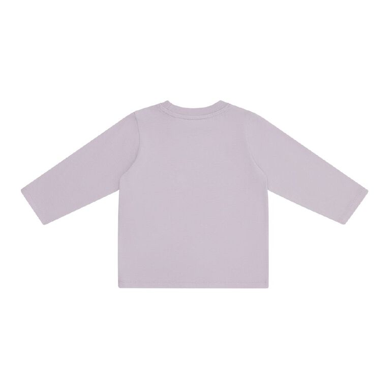 Young Original Toddler Long Sleeve Print Tee, Purple Light ANIMAL, hi-res