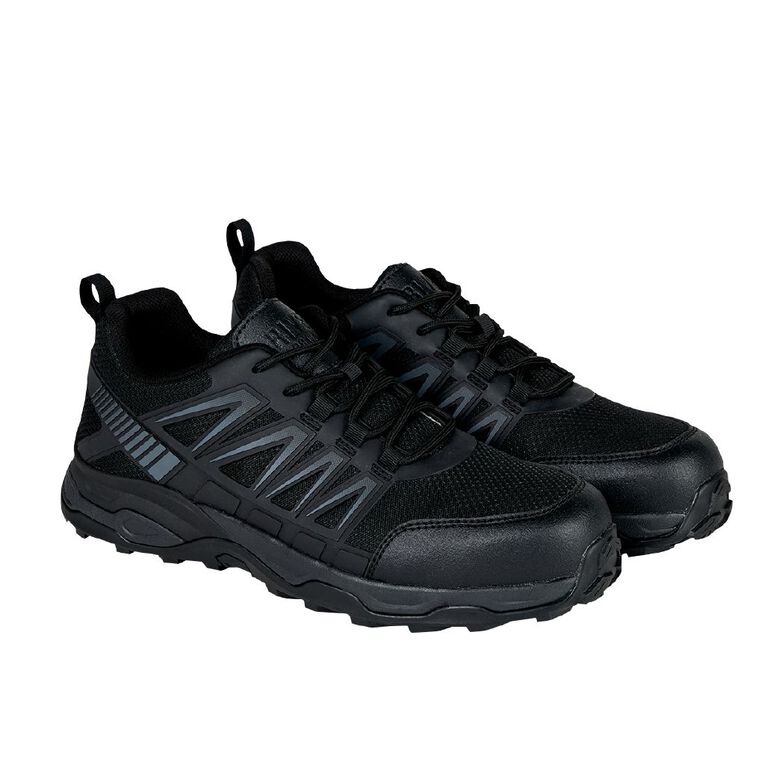 Rivet Men's Renegade Steel Toe Work Shoes, Black, hi-res