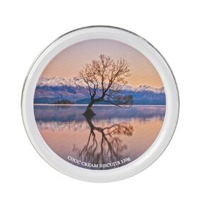Connoisseurs Christmas Kiwiana Design Tins with Chocolate Cream Biscuits