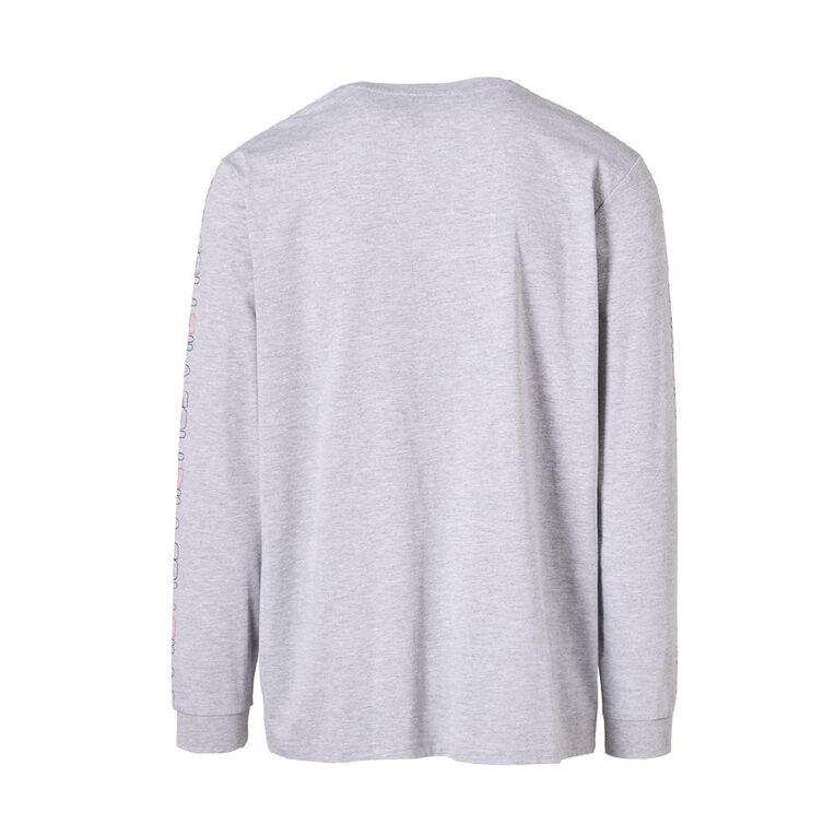 Fila Men's Long Sleeve Top, Grey Marle, hi-res