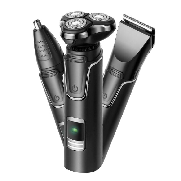 Mens Face And Body Electric Shaver Black, , hi-res