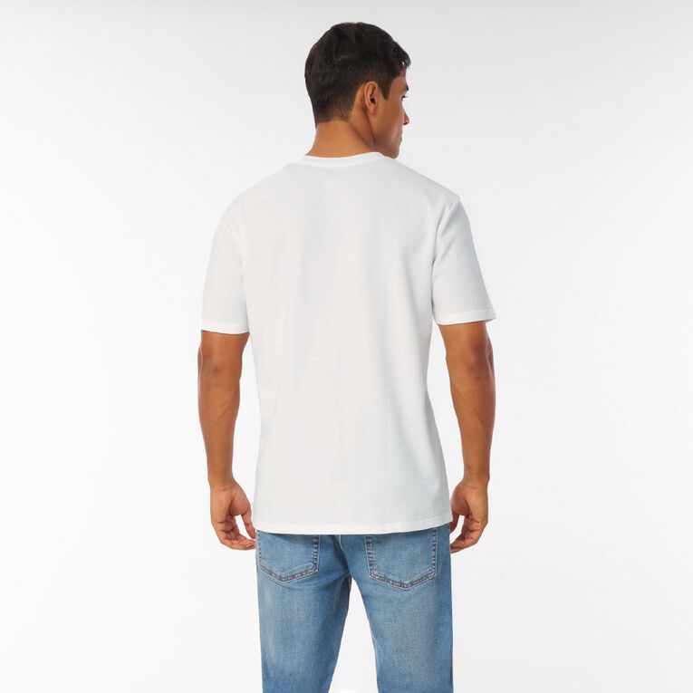 H&H Men's Regular Pique Tee, White, hi-res