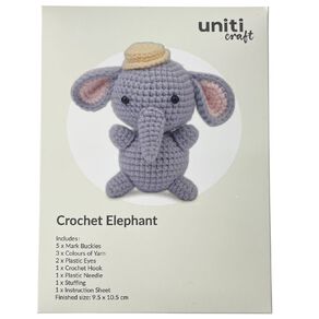 Uniti Craft Adults Crochet Kit Elephant