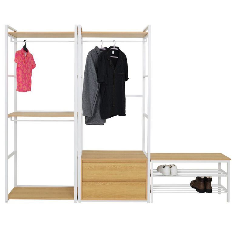 Living & Co Ava Bench Shoe Rack 3 Tier, , hi-res