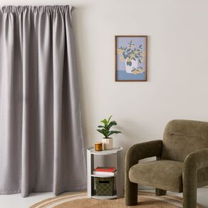 Living & Co Sienna Curtains Grey 150-230cm Wide/205cm Drop