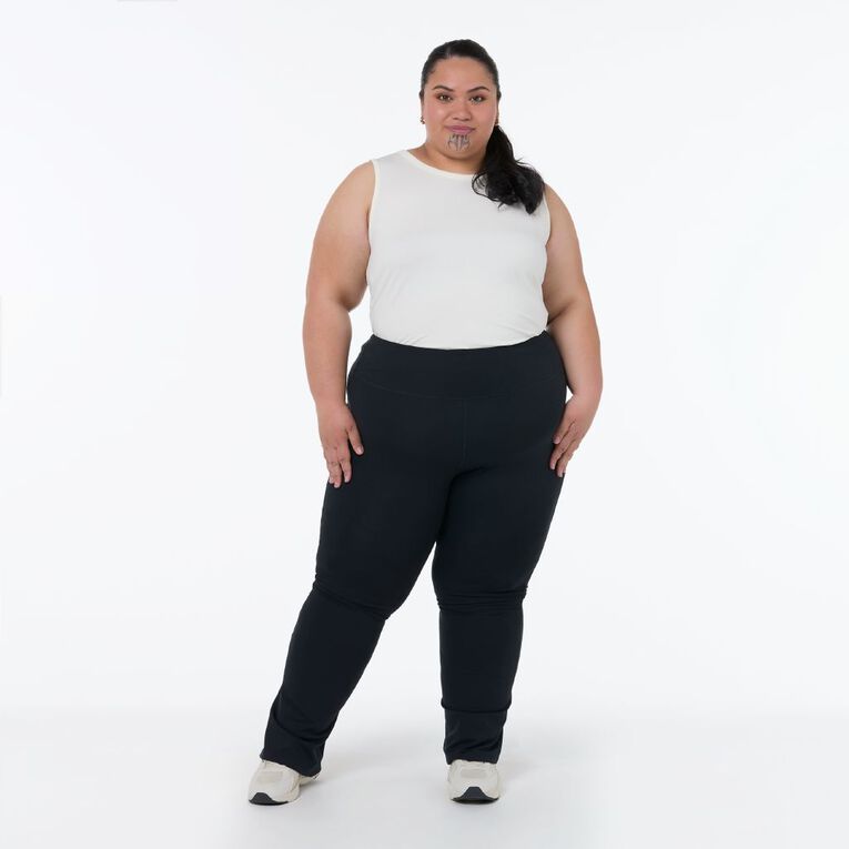 Active Intent Women's Cooldry Core Flare Leggings, Black, hi-res