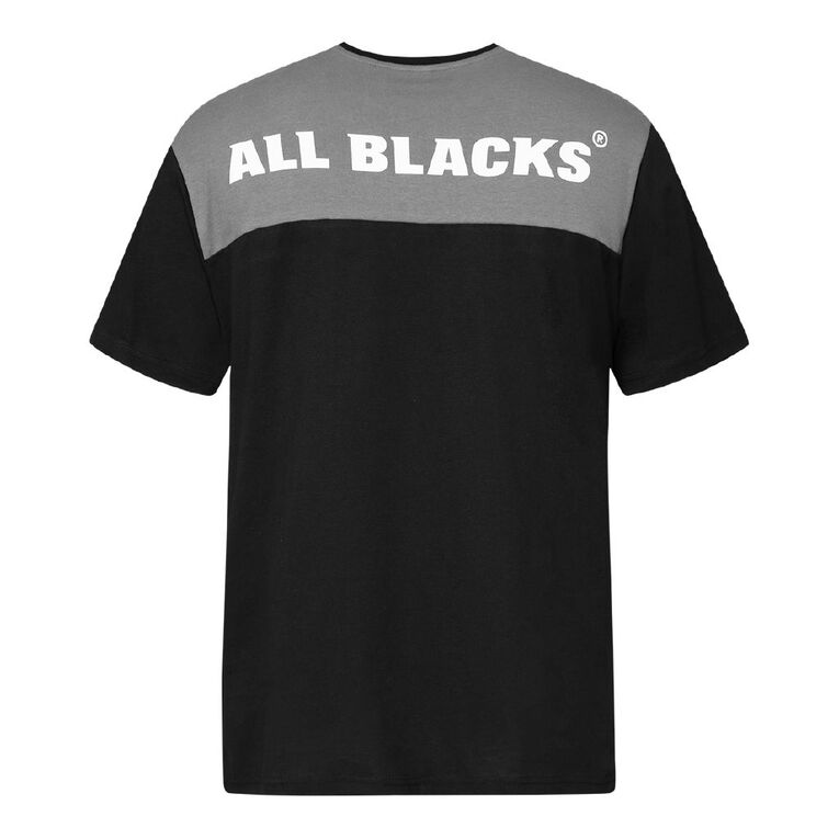 All Blacks Men's Short Sleeve Tee, Black/Grey, hi-res