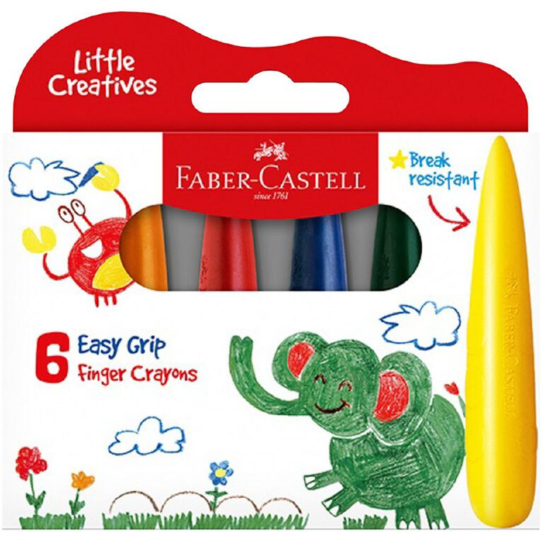 Faber-Castell Little Creative Grip Crayons PK 6, , hi-res