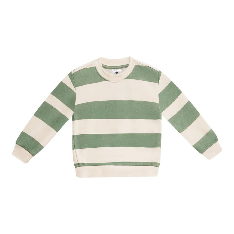 Young Original Toddler Boys' Printed Sweatshirt, Green Mid, hi-res