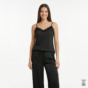 H&H Women's Event Satin Cami Top