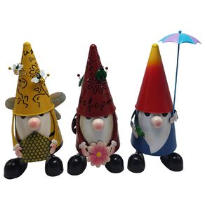 Kiwi Garden Gnome Metal Decor