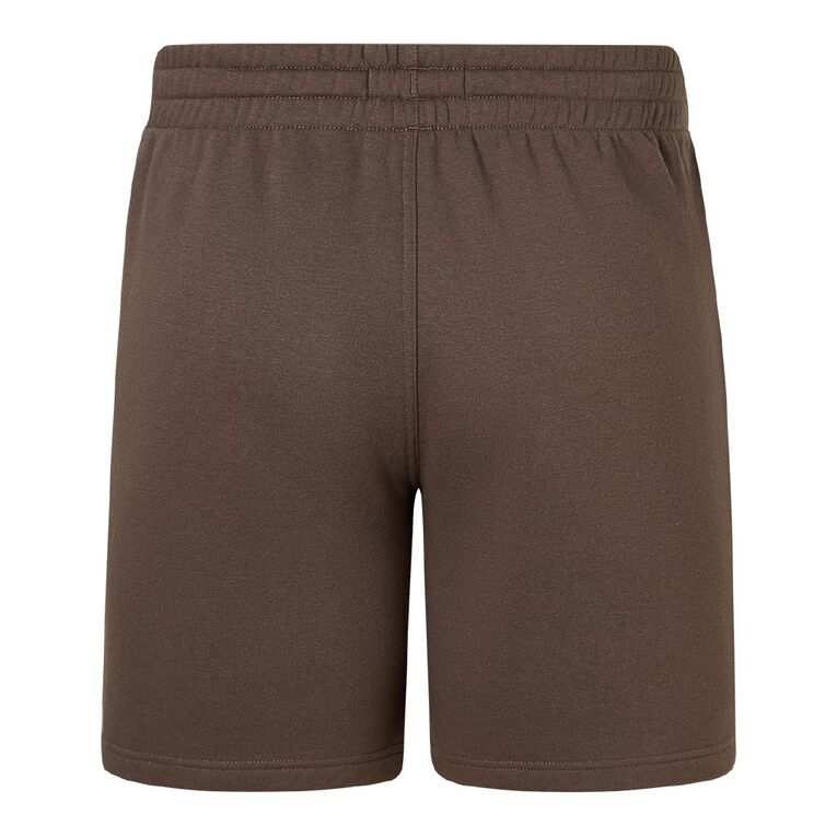 H&H Men's Plain Knit Shorts, Brown Dark, hi-res