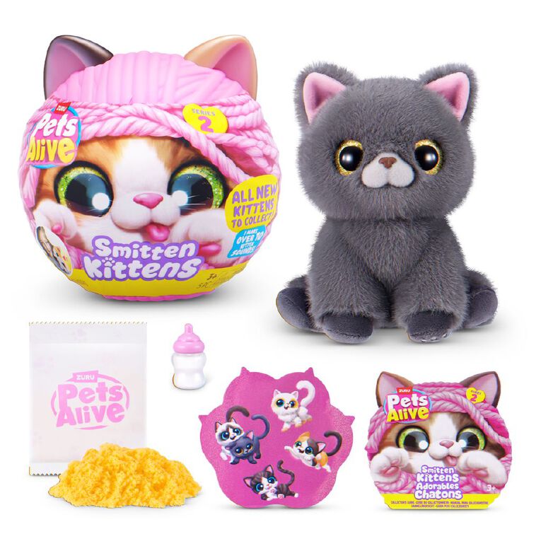 Zuru Pets Alive Smitten Kittens Interactive Plush Series 2, , hi-res