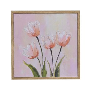 Living & Co Framed Canvas Tulips 25cm x 25cm